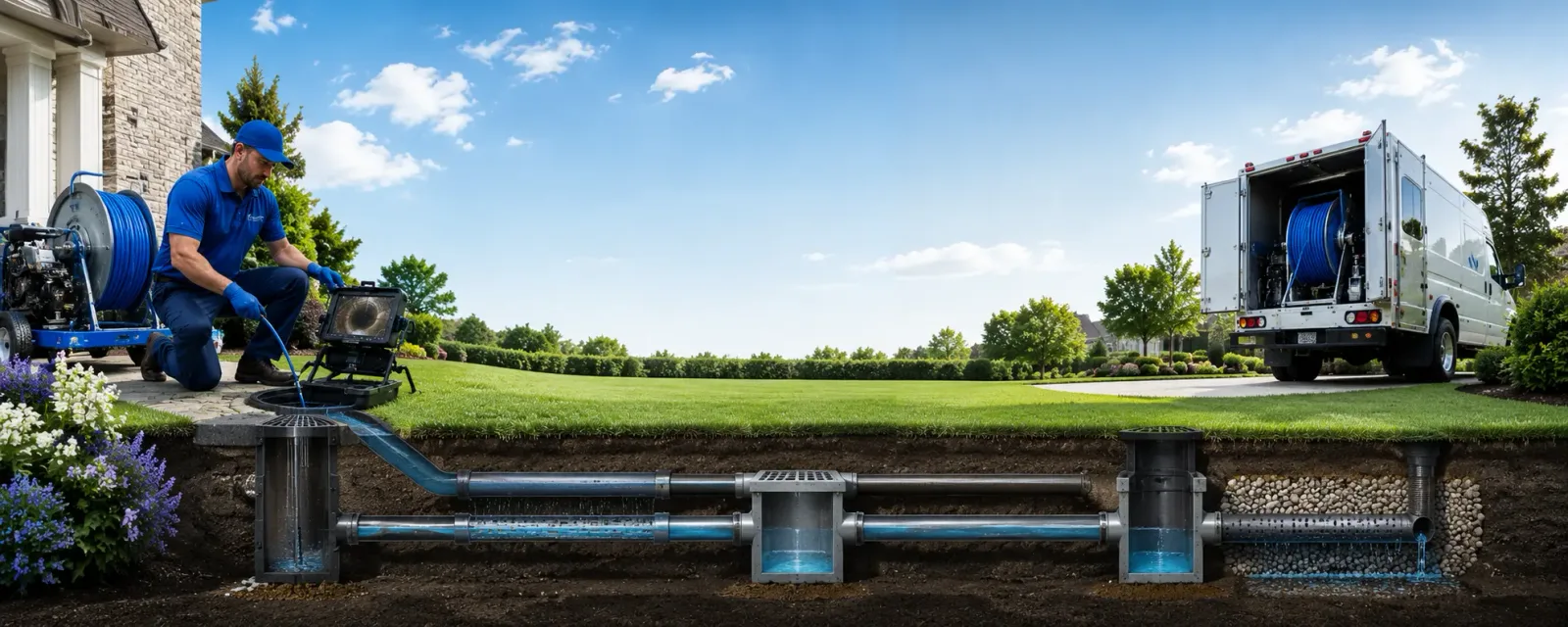 Outdoor drain cleaning information for Smithfield, ME
